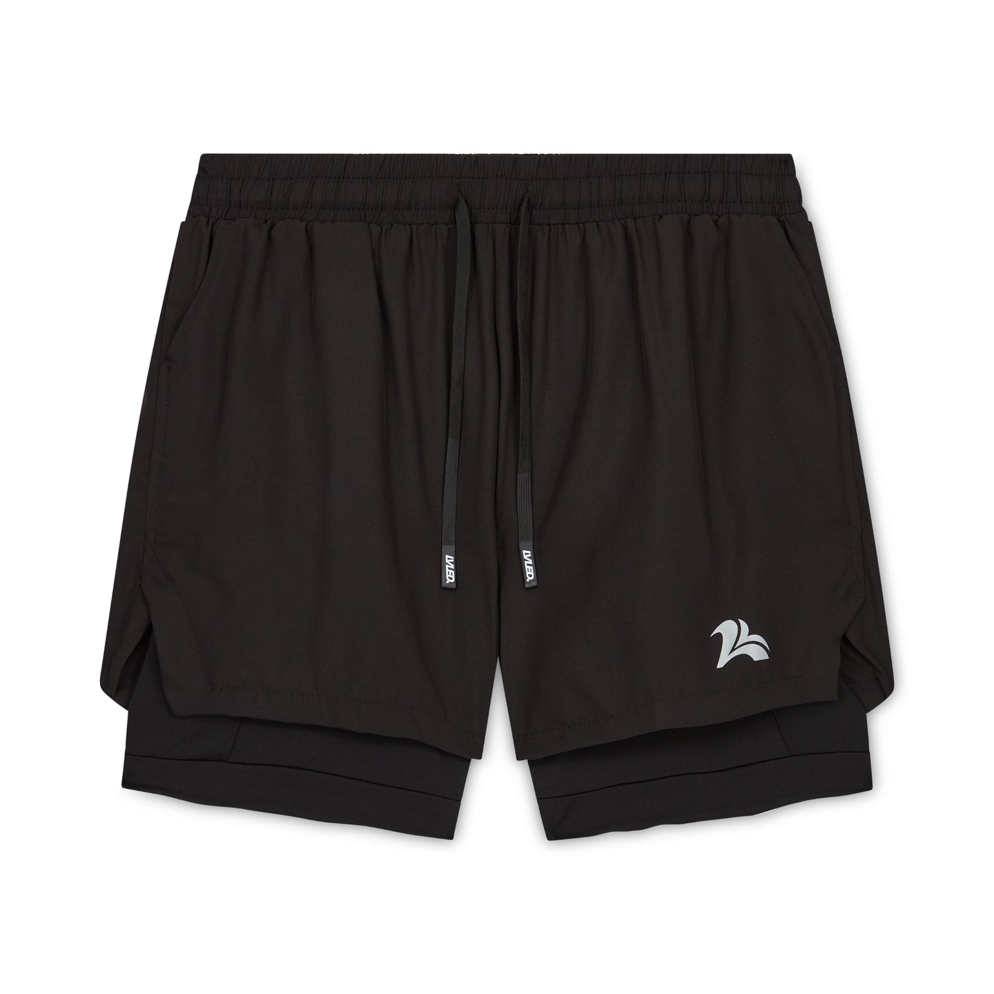 Dual-Layer Performance Shorts Black