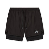 Dual-Layer Performance Shorts Black