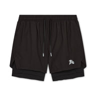 Dual-Layer Performance Shorts Black