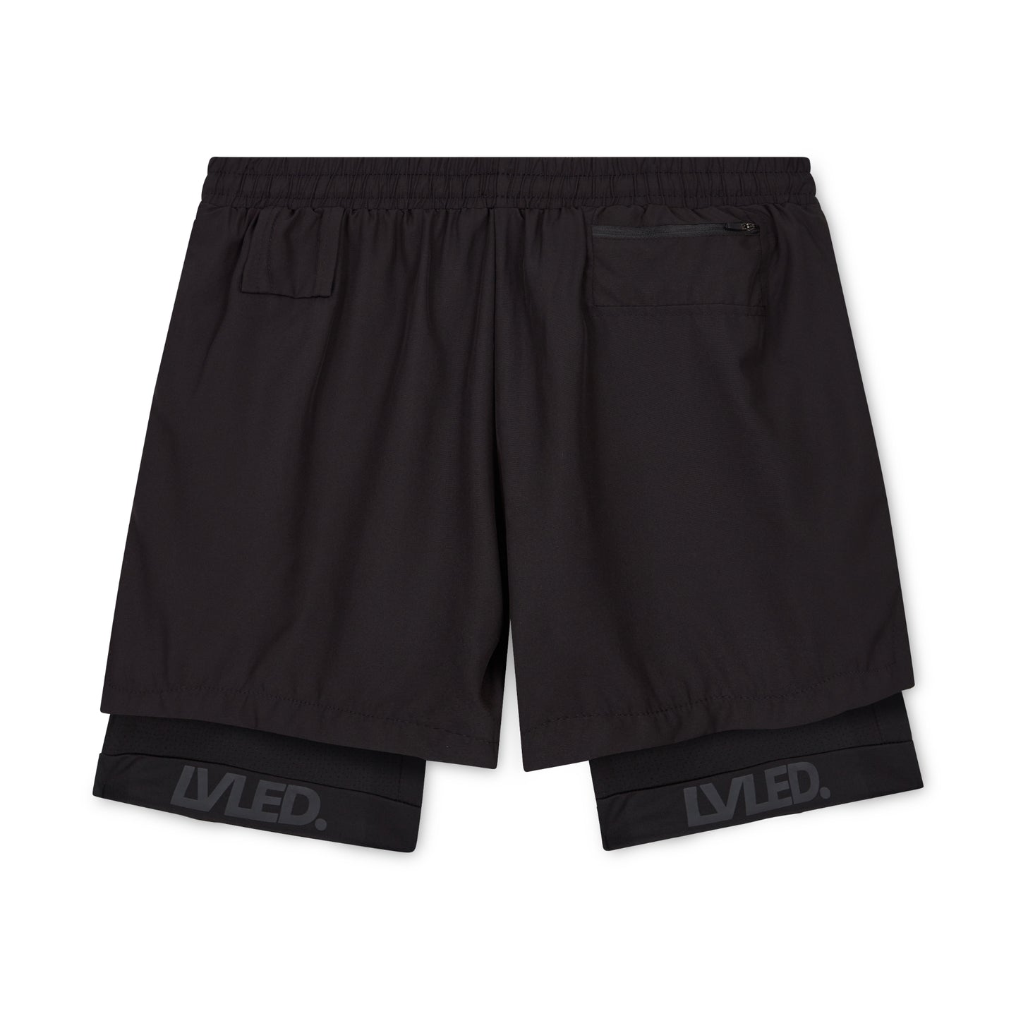 Dual-Layer Performance Shorts Black