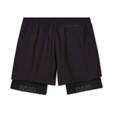 Dual-Layer Performance Shorts Black