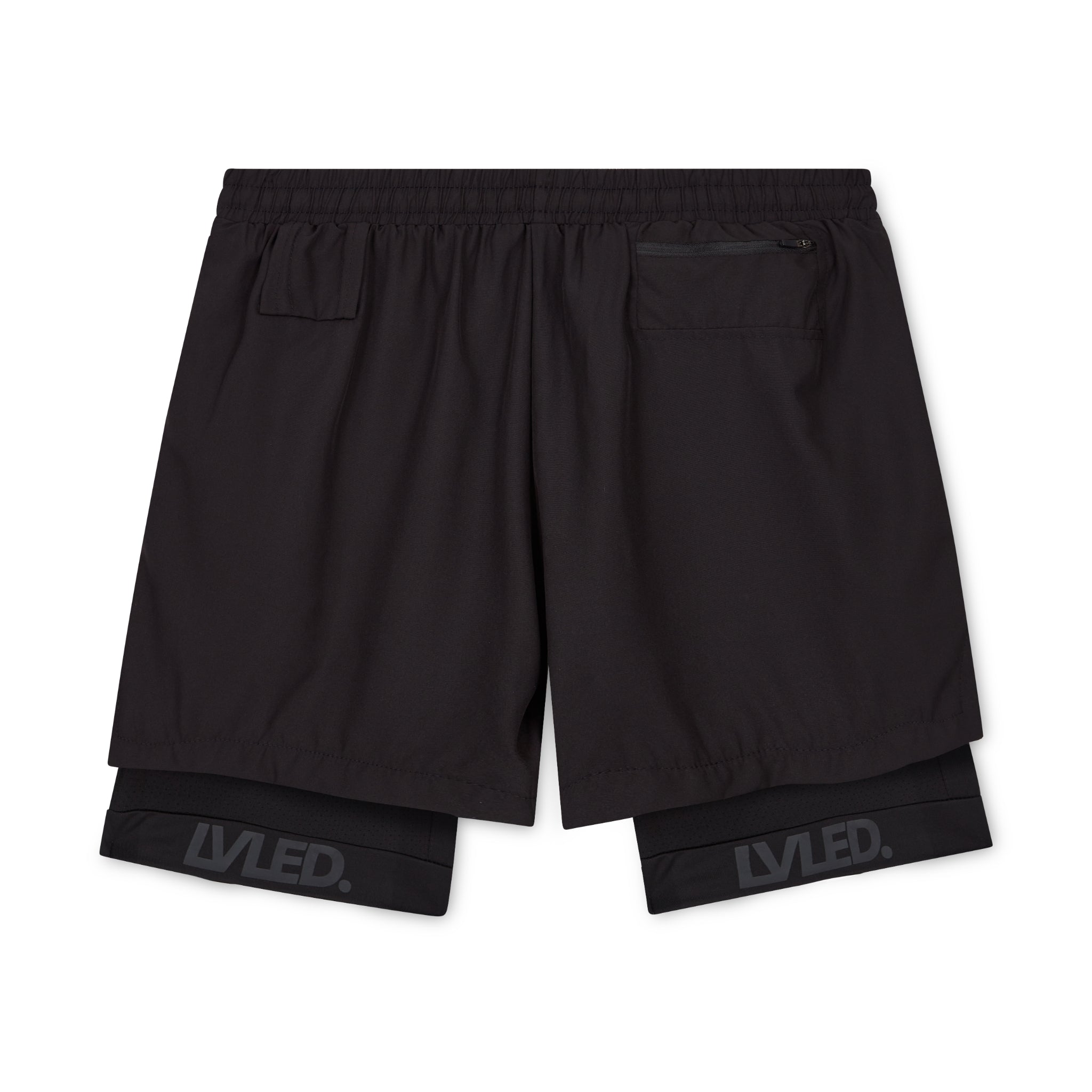 Dual-Layer Performance Shorts Black